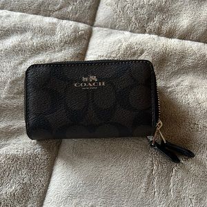 Coach Double zip card case